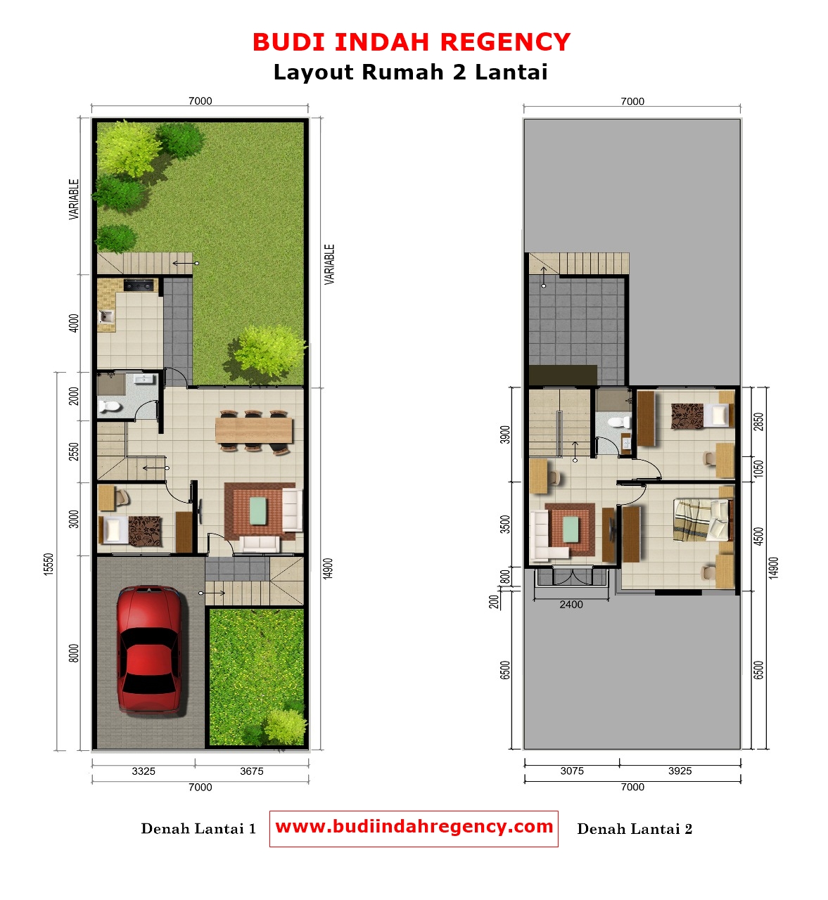 Layout Rumah di Alpinia dan Mahogani baru